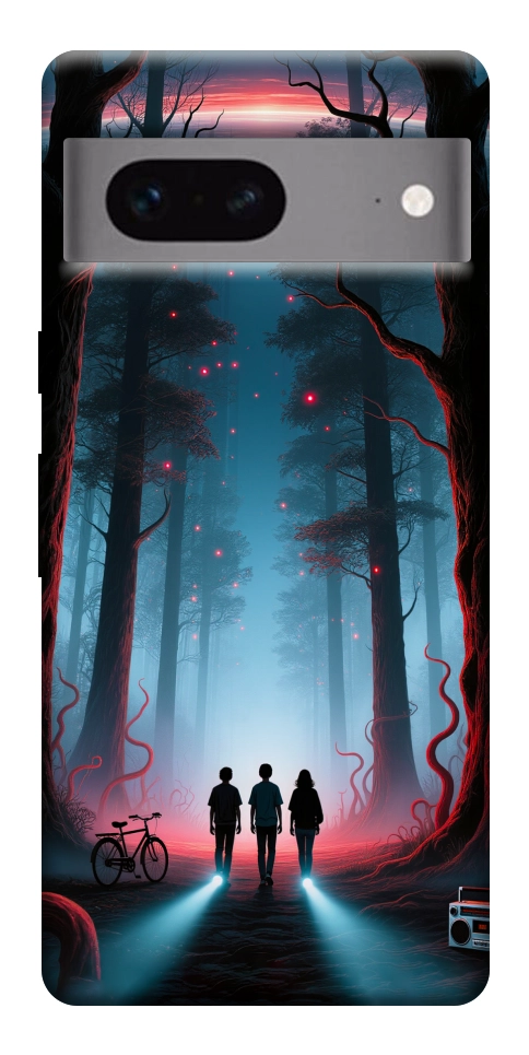 Чехол Kids in the forest для Google Pixel 7