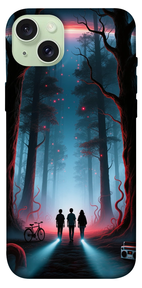 Чехол Kids in the forest для iPhone 15 Plus