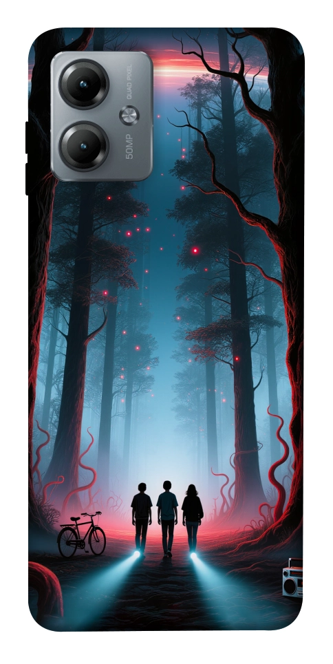 Чехол Kids in the forest для Motorola Moto G14