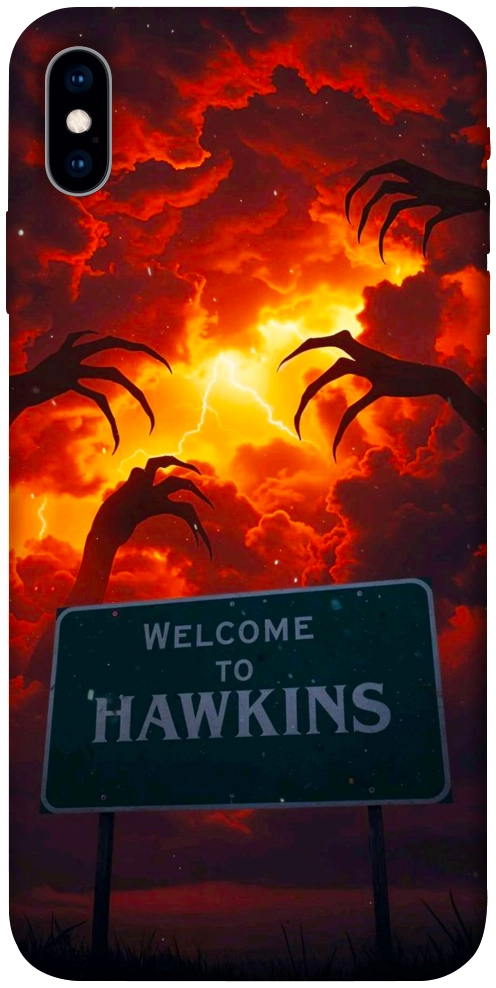 Чехол Welcome to hawkins для iPhone X
