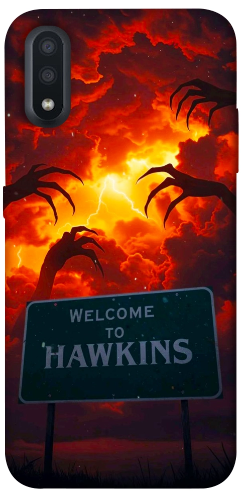 Чехол Welcome to hawkins для Galaxy A01