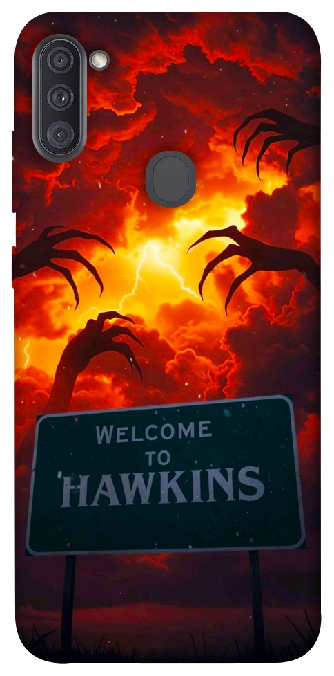 Чехол Welcome to hawkins для Galaxy A11 (2020)