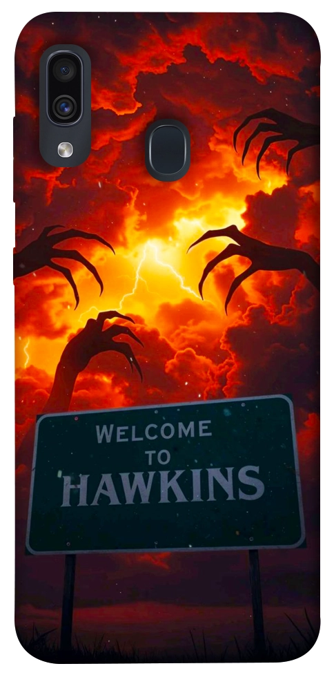 Чехол Welcome to hawkins для Galaxy A30 (2019)