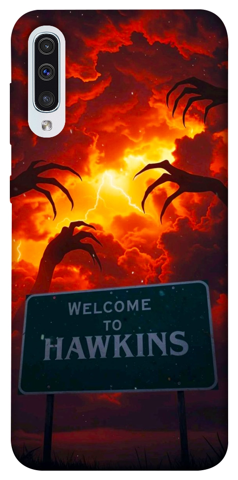 Чехол Welcome to hawkins для Galaxy A50 (2019)