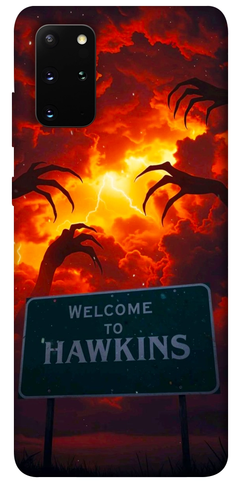 Чехол Welcome to hawkins для Galaxy S20 Plus (2020)