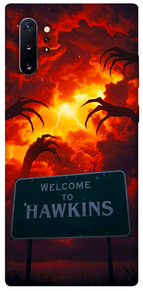 Чехол Welcome to hawkins для Galaxy Note 10+ (2019)