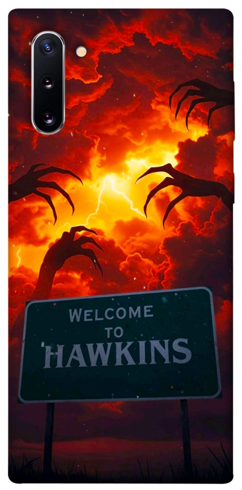 Чехол Welcome to hawkins для Galaxy Note 10 (2019)