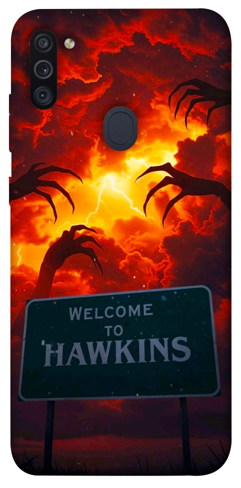 Чехол Welcome to hawkins для Galaxy M11 (2020)
