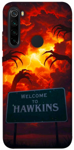 Чехол Welcome to hawkins для Xiaomi Redmi Note 8