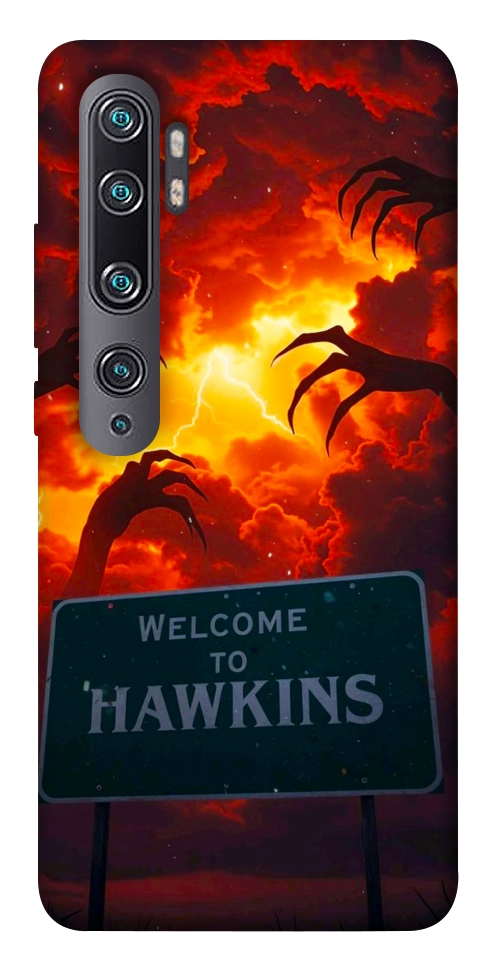 Чехол Welcome to hawkins для Xiaomi Mi Note 10