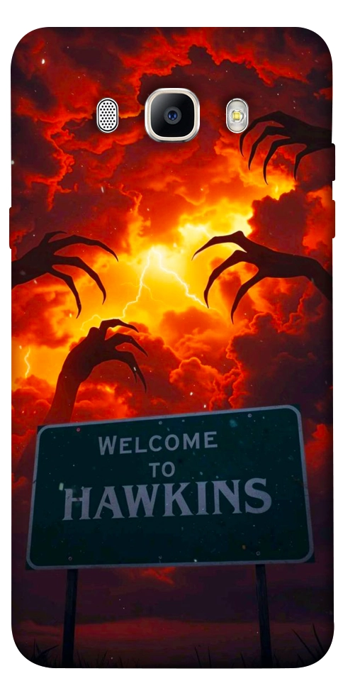 Чехол Welcome to hawkins для Galaxy J7 (2016)