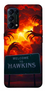 Чехол Welcome to hawkins для Oppo Reno 5 4G
