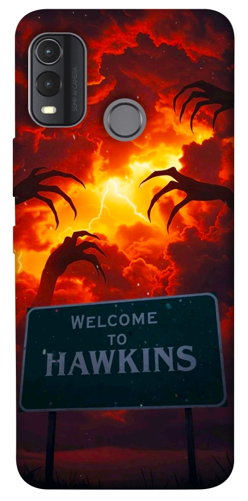 Чехол Welcome to hawkins для Nokia G11 Plus
