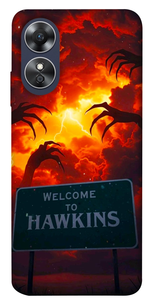Чехол Welcome to hawkins для Oppo A17