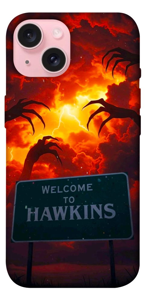 Чехол Welcome to hawkins для iPhone 15