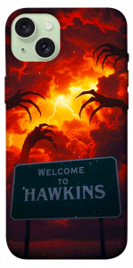 Чехол Welcome to hawkins для iPhone 15 Plus
