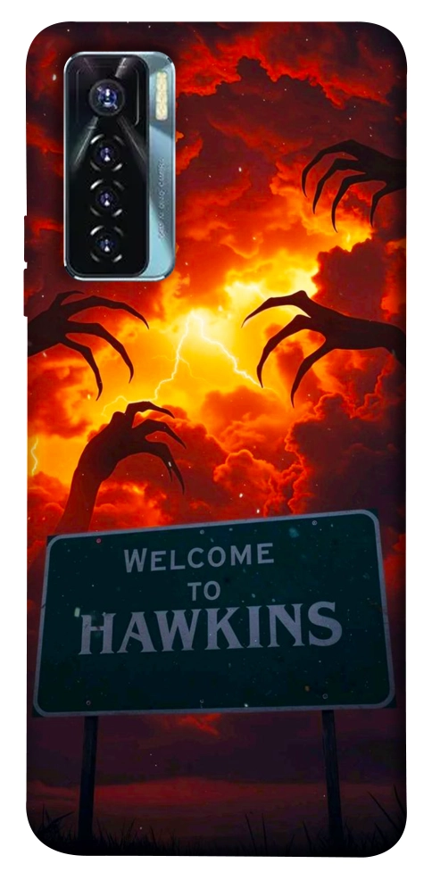 Чехол Welcome to hawkins для TECNO Camon 17 Pro