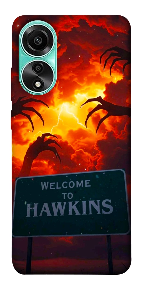 Чехол Welcome to hawkins для Oppo A78 4G