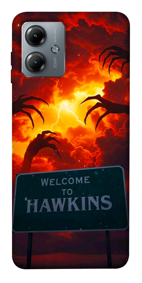 Чехол Welcome to hawkins для Motorola Moto G14