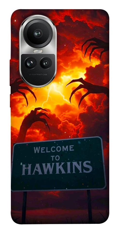 Чехол Welcome to hawkins для Oppo Reno 10