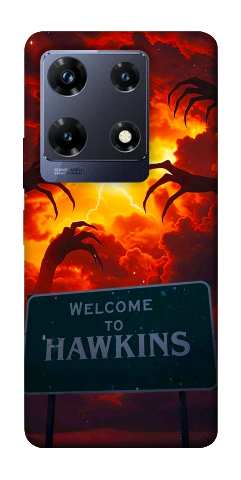 Чехол Welcome to hawkins для Infinix Note 30 Pro NFC