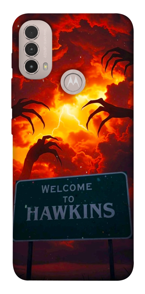 Чехол Welcome to hawkins для Motorola Moto E30