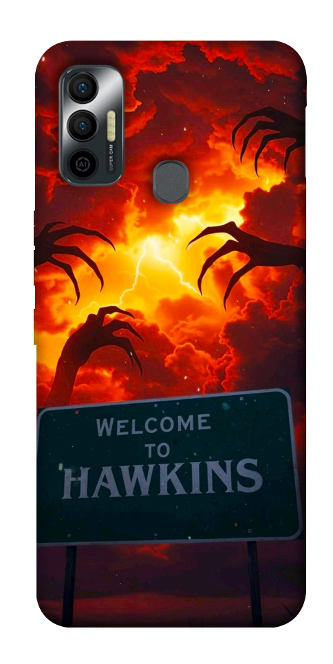 Чехол Welcome to hawkins для TECNO Spark 7