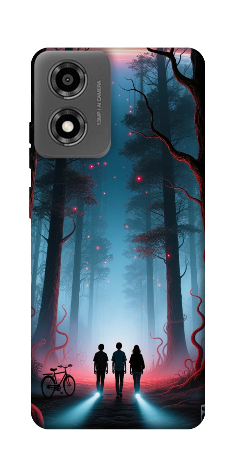 Чехол Kids in the forest для Motorola Moto E14