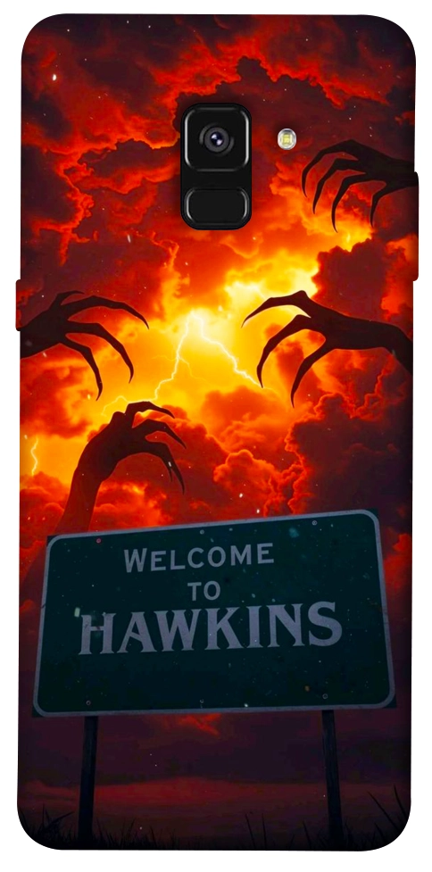 Чохол Welcome to hawkins для Galaxy A8 (2018)