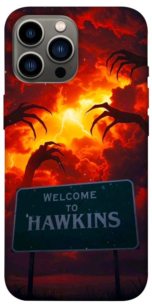 Чехол Welcome to hawkins для iPhone 12 Pro Max