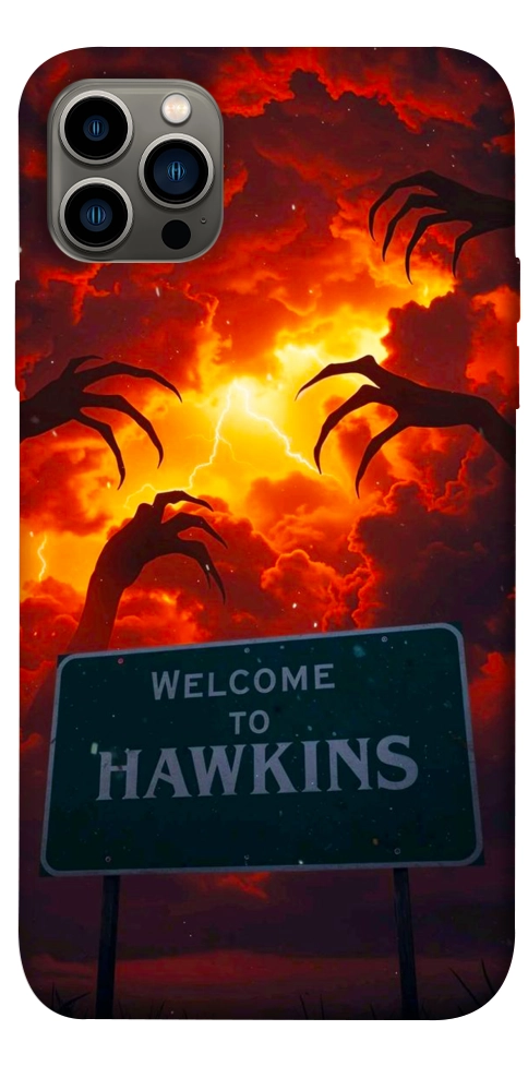 Чехол Welcome to hawkins для iPhone 12 Pro