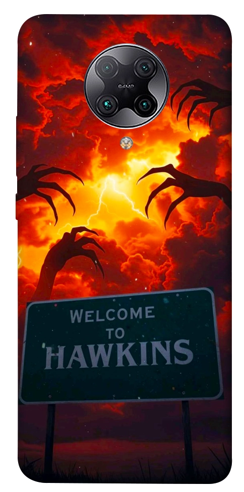 Чехол Welcome to hawkins для Xiaomi Redmi K30 Pro