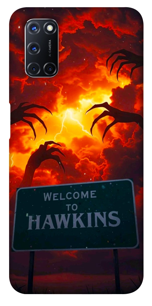 Чехол Welcome to hawkins для Oppo A92