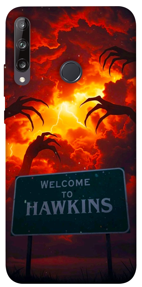 Чехол Welcome to hawkins для Huawei P40 Lite E