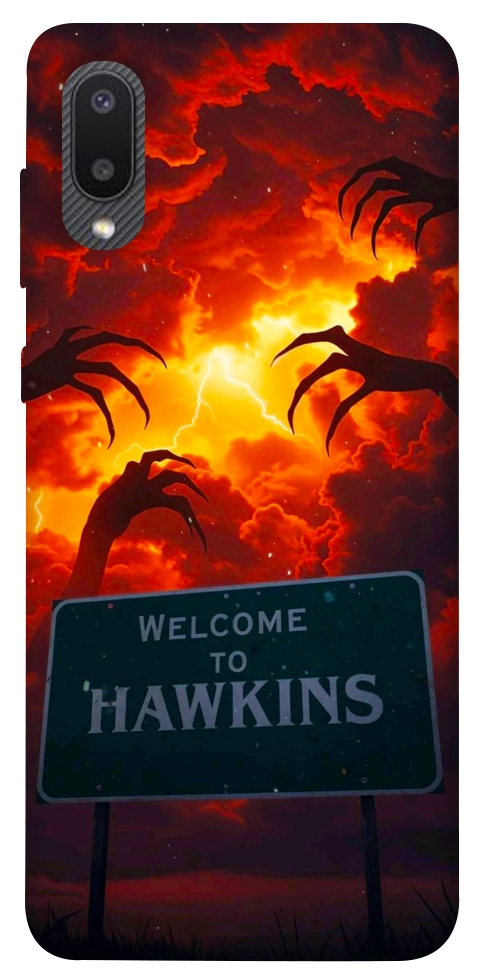 Чехол Welcome to hawkins для Galaxy A02