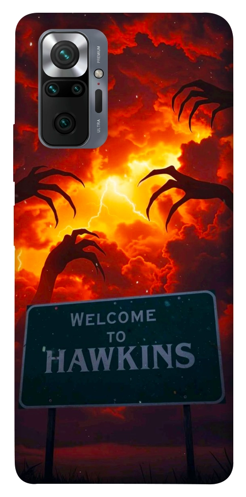 Чехол Welcome to hawkins для Xiaomi Redmi Note 10 Pro