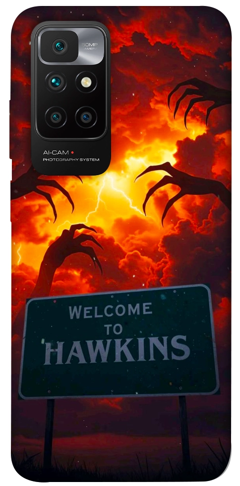 Чехол Welcome to hawkins для Xiaomi Redmi 10