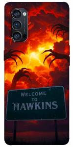 Чехол Welcome to hawkins для Oppo Reno 4 Pro 5G