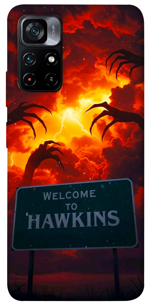 Чехол Welcome to hawkins для Xiaomi Poco M4 Pro 5G