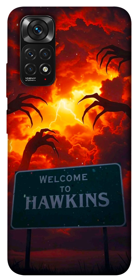 Чехол Welcome to hawkins для Xiaomi Redmi Note 11 (Global)