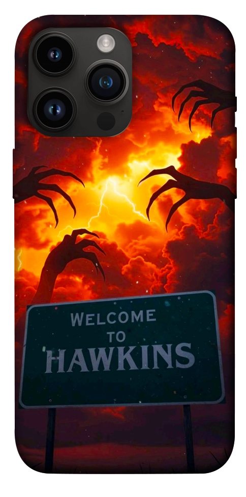 Чехол Welcome to hawkins для iPhone 14 Pro Max