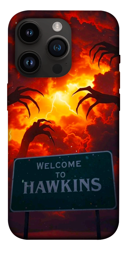Чехол Welcome to hawkins для iPhone 14 Pro