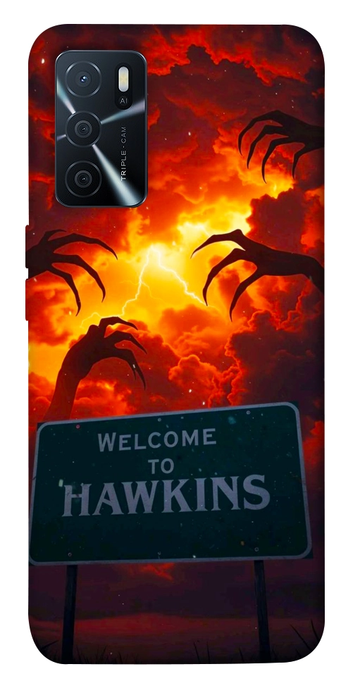Чехол Welcome to hawkins для Oppo A16