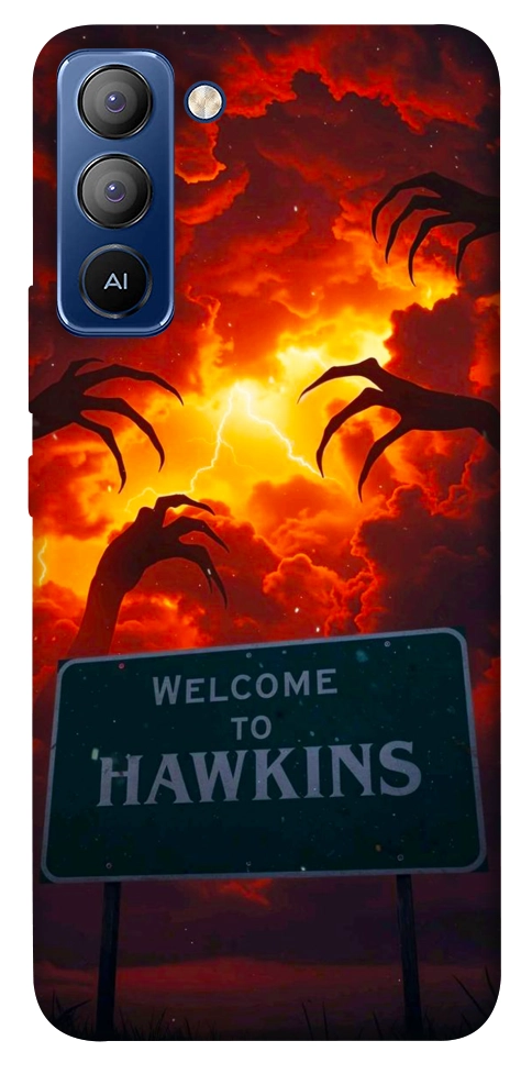 Чехол Welcome to hawkins для TECNO Pop 5 Pro