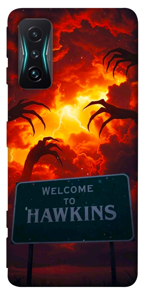 Чехол Welcome to hawkins для Xiaomi Redmi K50 Gaming