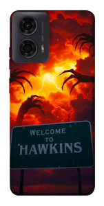 Чехол Welcome to hawkins для Motorola Moto G04