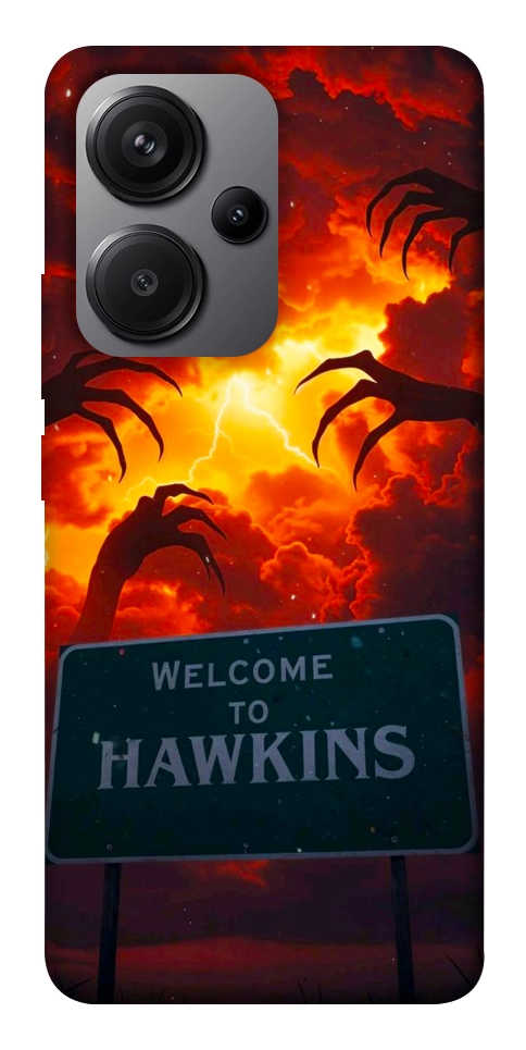 Чехол Welcome to hawkins для Xiaomi Redmi Note 13 Pro+