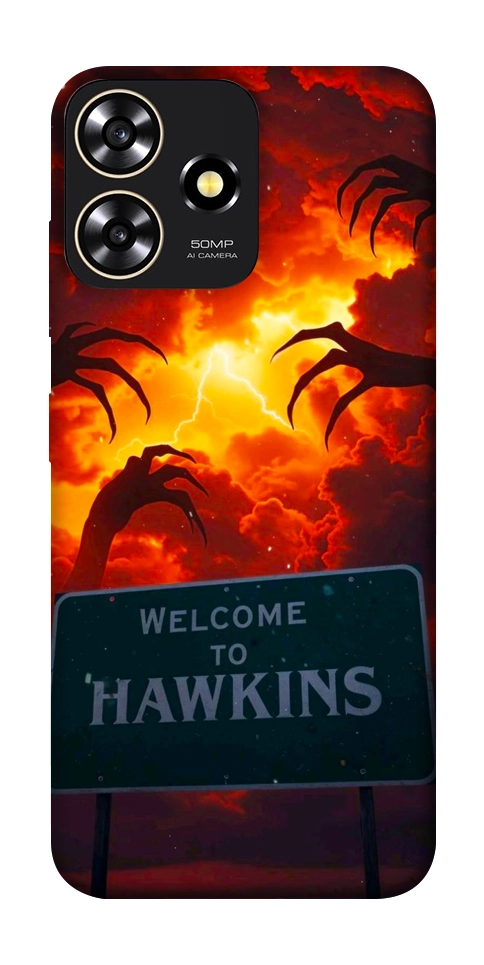 Чехол Welcome to hawkins для ZTE Blade A73 4G