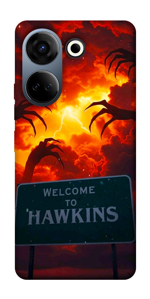Чехол Welcome to hawkins для TECNO Camon 20 Pro (CK7n)