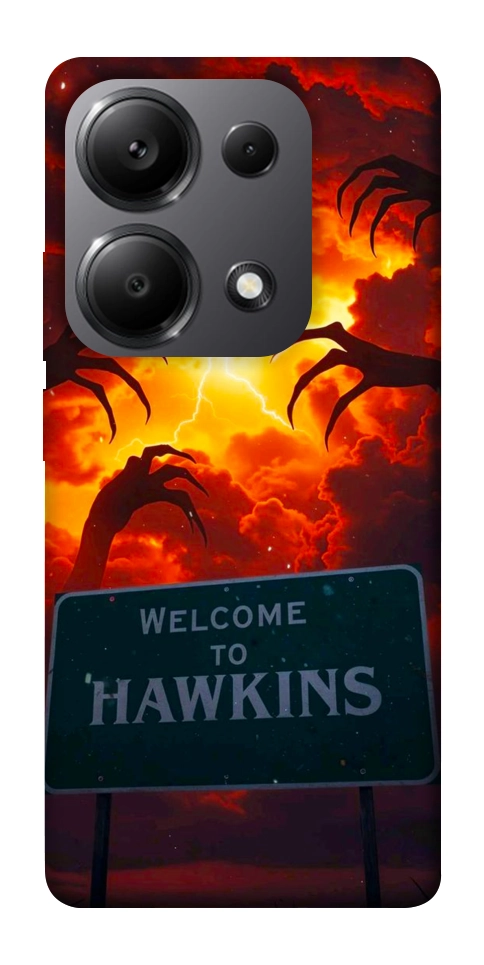 Чехол Welcome to hawkins для Xiaomi Redmi Note 13 Pro 5G